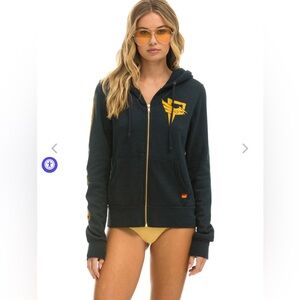 Aviator Nation Hunger Games zip hoodie NWOT
